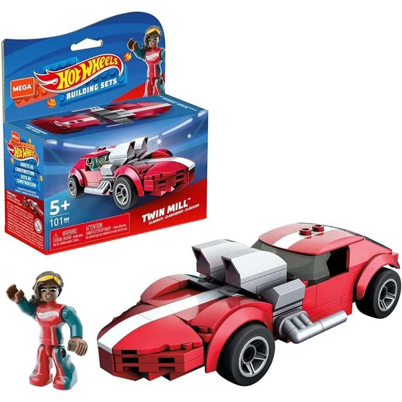 MEGA Construx - Hot Wheels Building Set - TWIN MILL (101 Pieces) HDJ90 - New - Picture 1 of 4